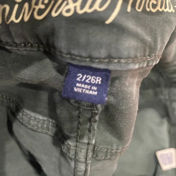 Universal Thread Mid Rise Skinny Jeans Women’s 2 26R Olive Green Button Fly 0173 - Picture 7 of 9